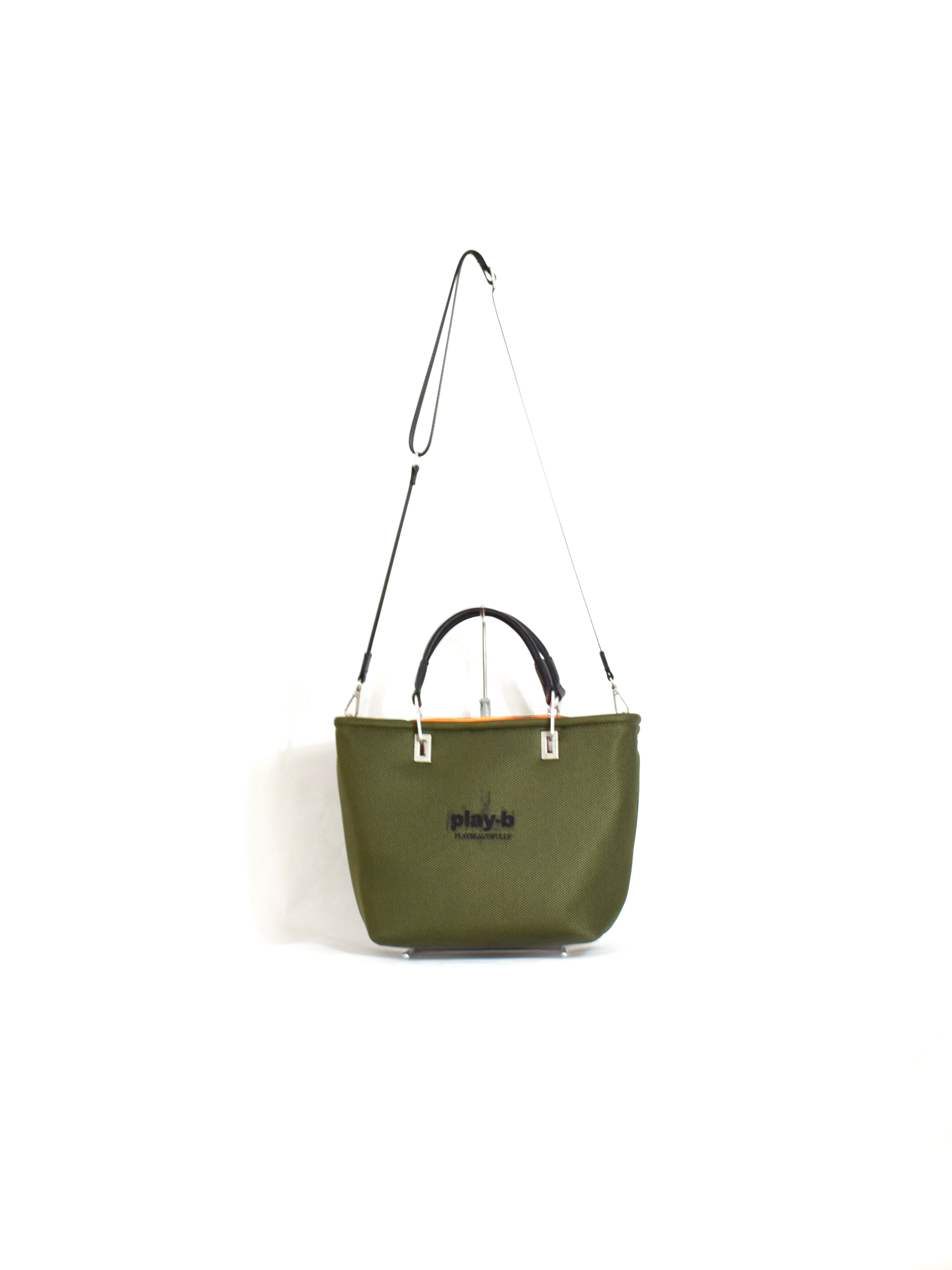 【play-b】Logo 3way ハンドバッグ M Khaki