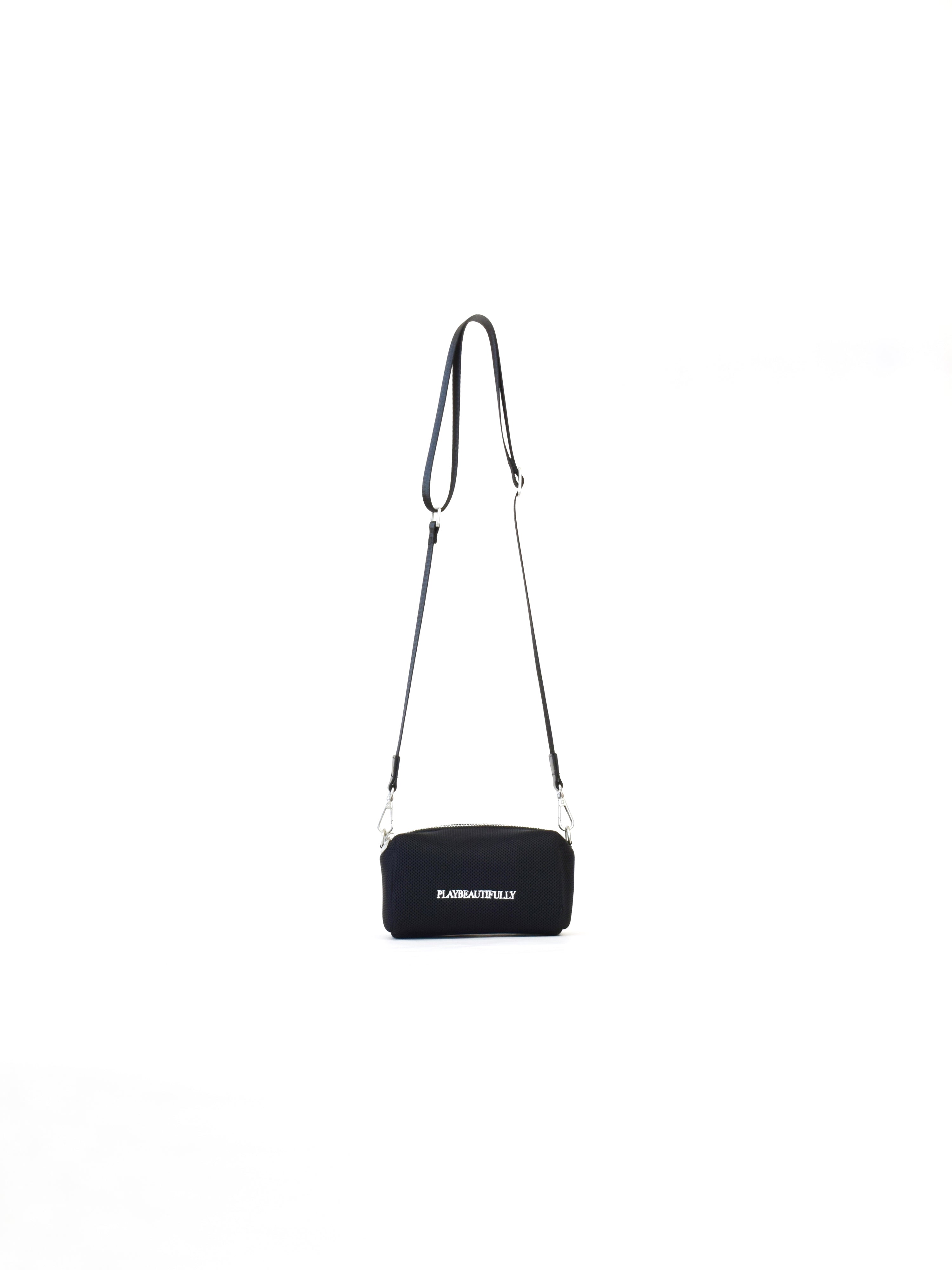 【play-b】Logo 3way ハンドバッグ M Black