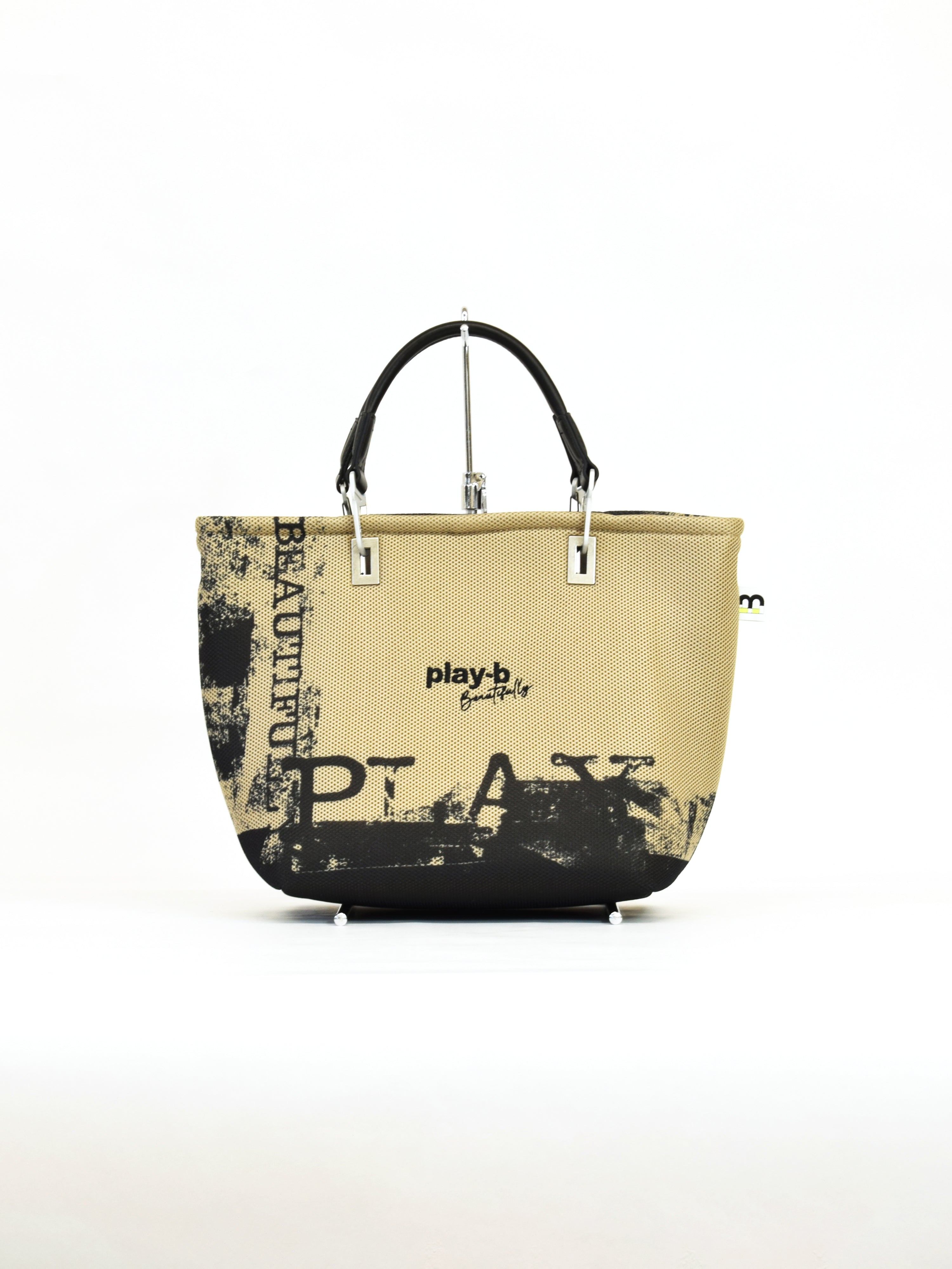 【play-beautifully】3way ハンドバッグ M Beige