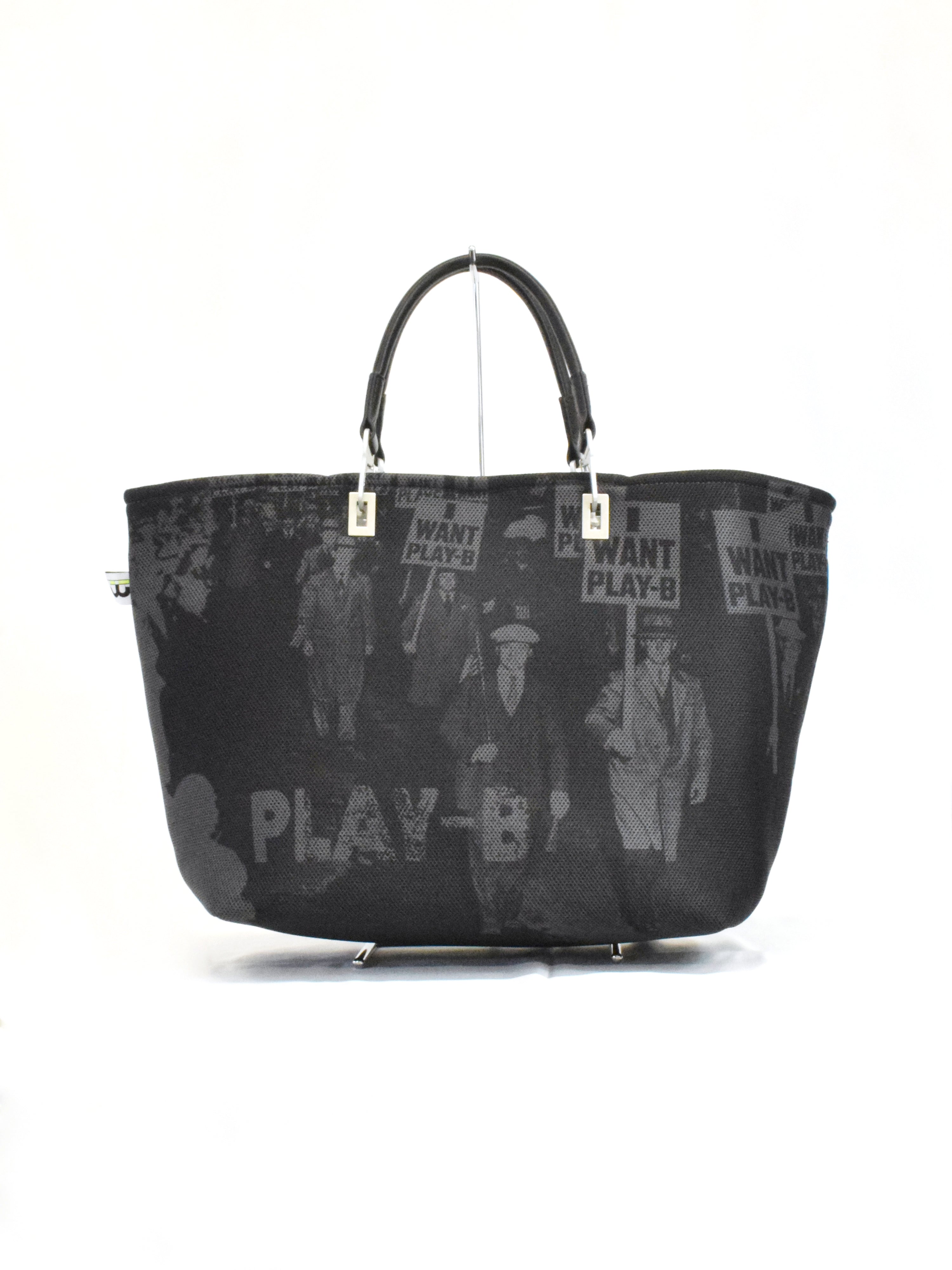 【demo】3way ハンドバッグ L Charcoal