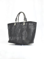【demo】3way ハンドバッグ L Charcoal