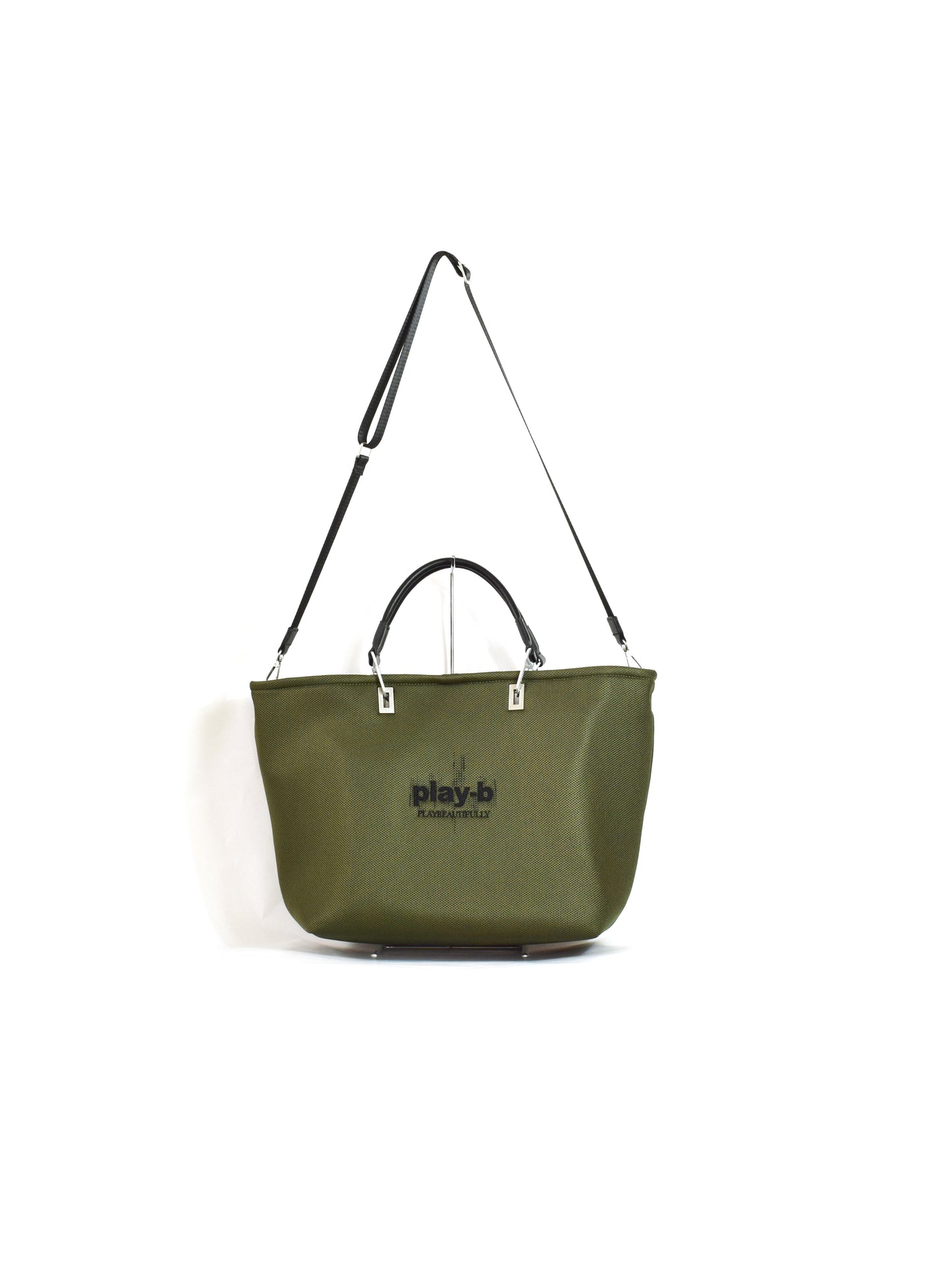 2025.7月販売開始【play-b】Logo 3way ハンドバッグ L Khaki