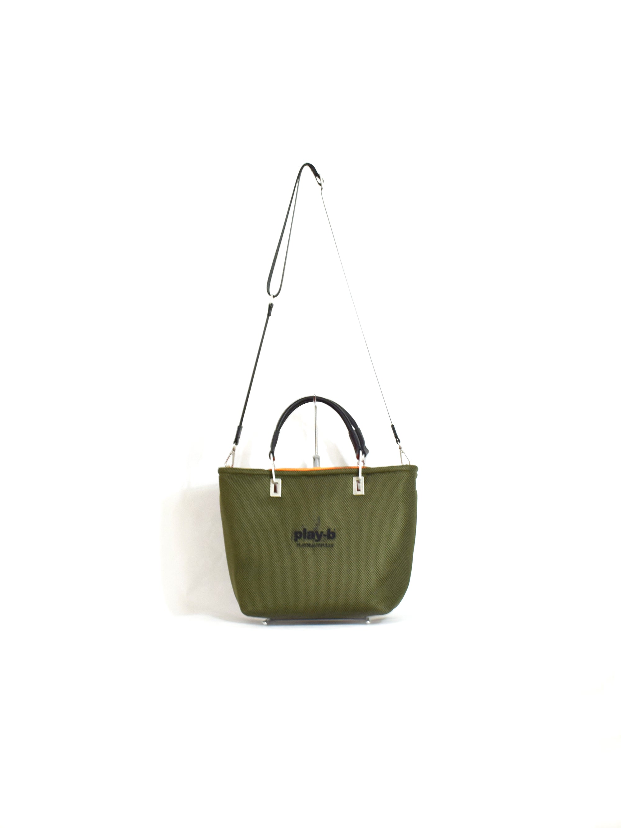 【play-b】Logo 3way ハンドバッグ M Khaki