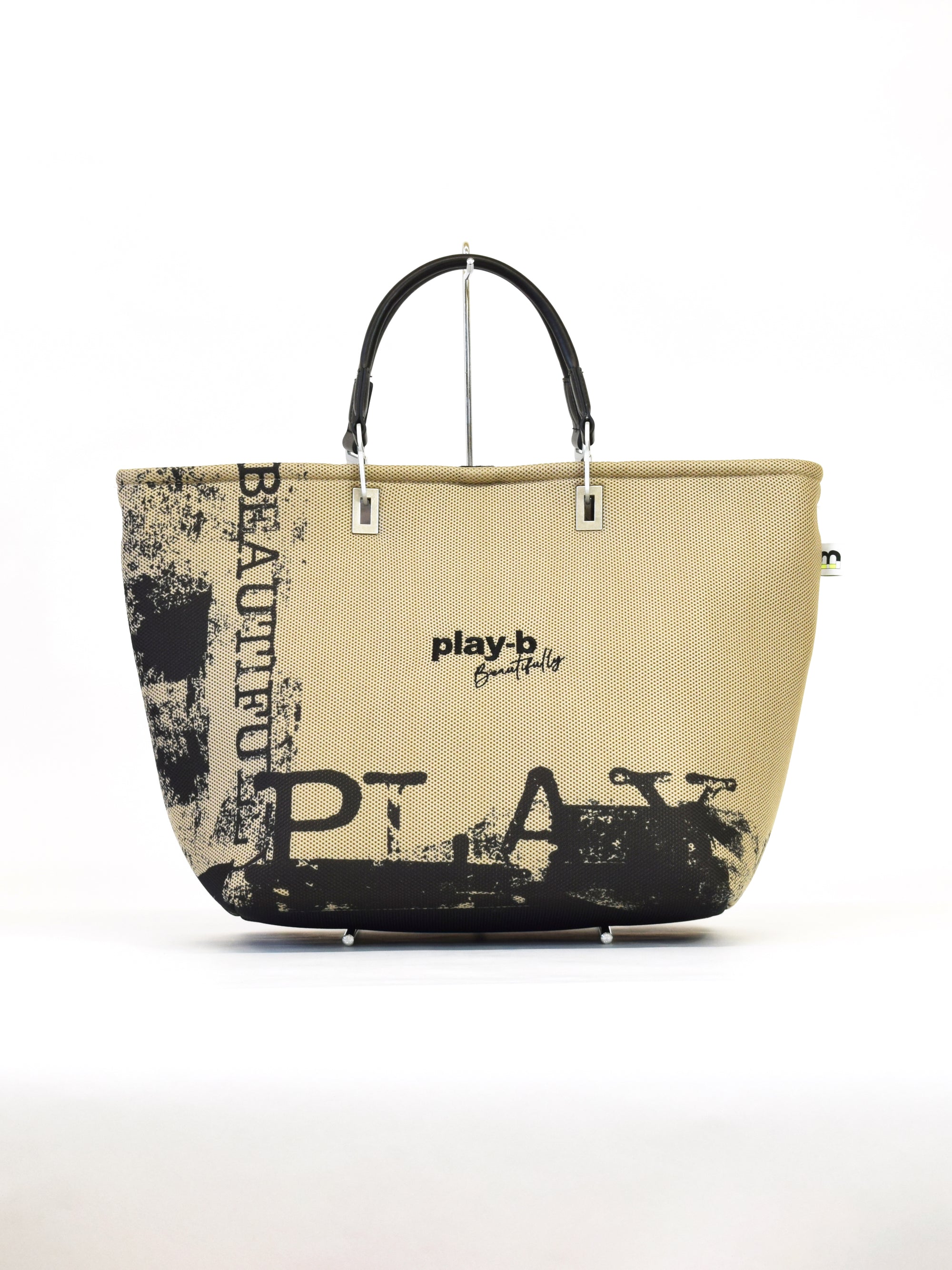 【play-beautifully】3way ハンドバッグ L Beige
