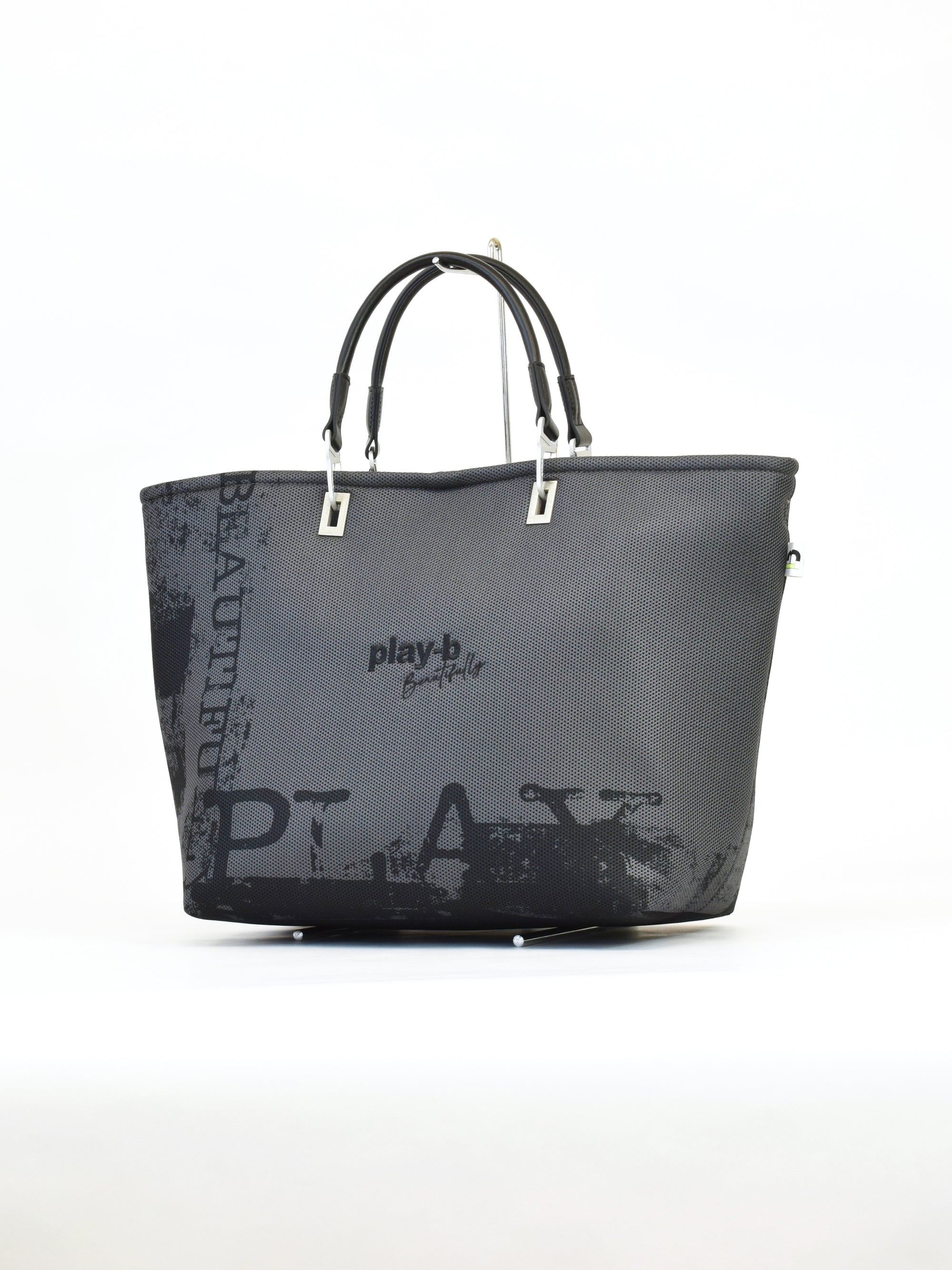 【play-beautifully】3way ハンドバッグ L Charcoal