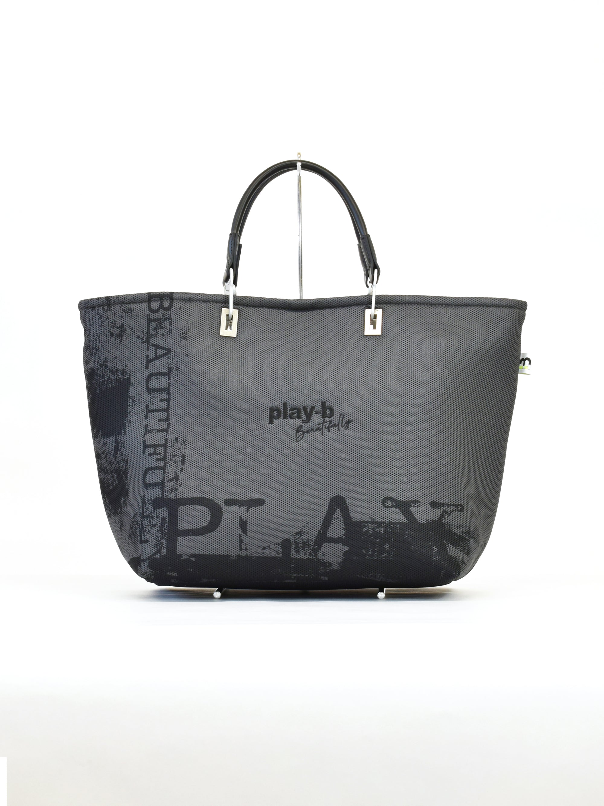 【play-beautifully】3way ハンドバッグ L Charcoal