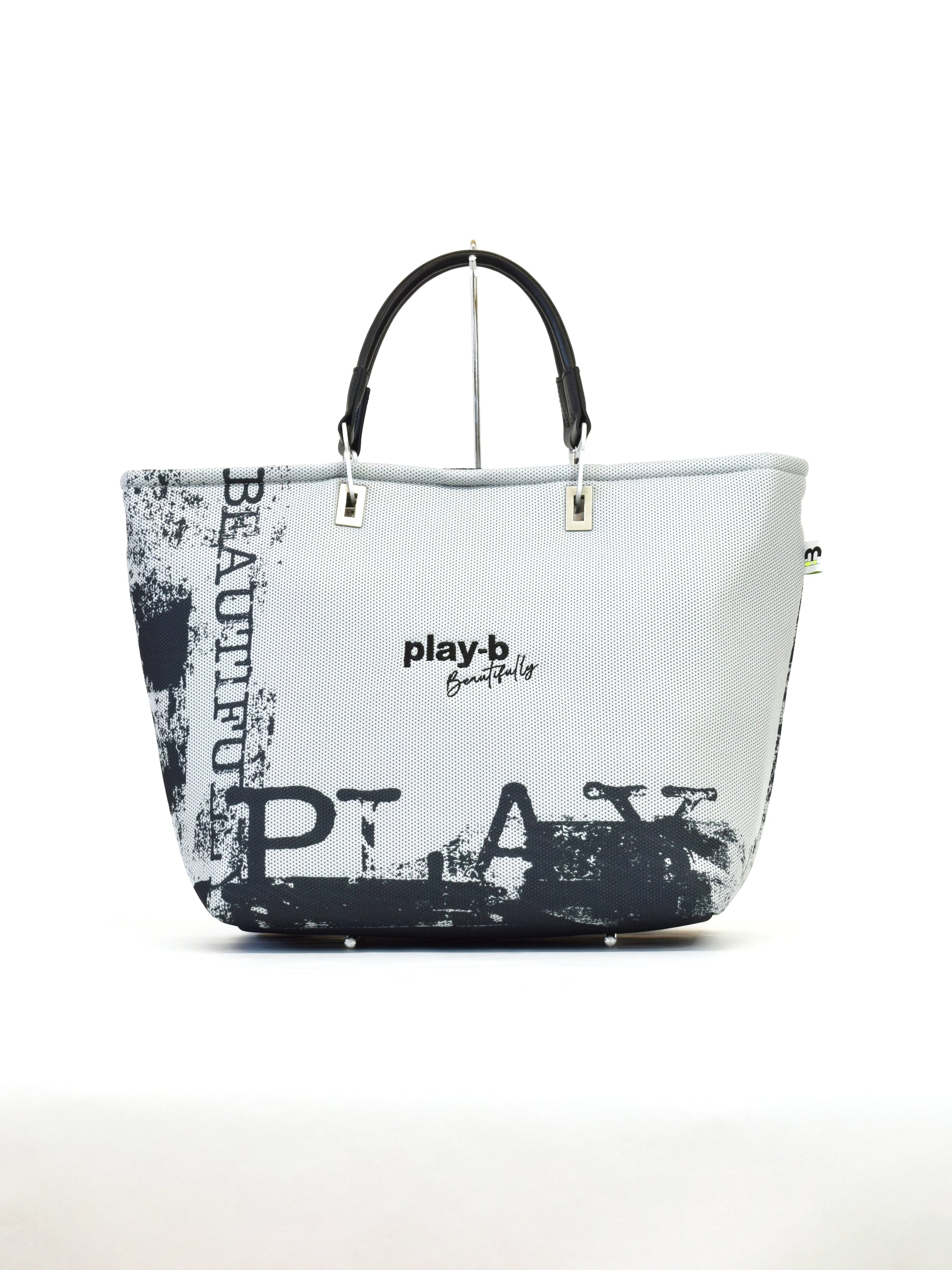 【play-beautifully】3way ハンドバッグ L Gray