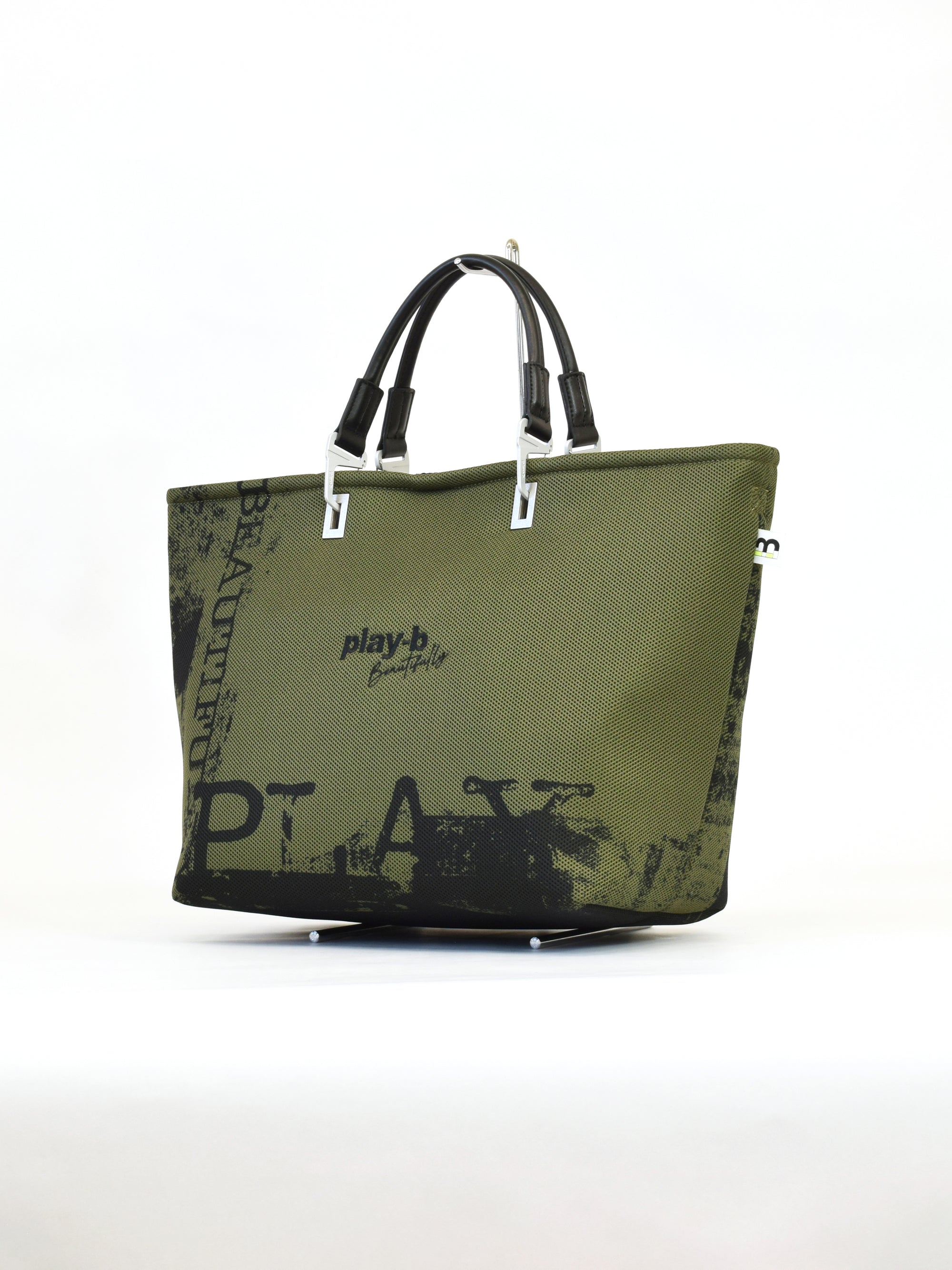【play-beautifully】3way ハンドバッグ L Khaki