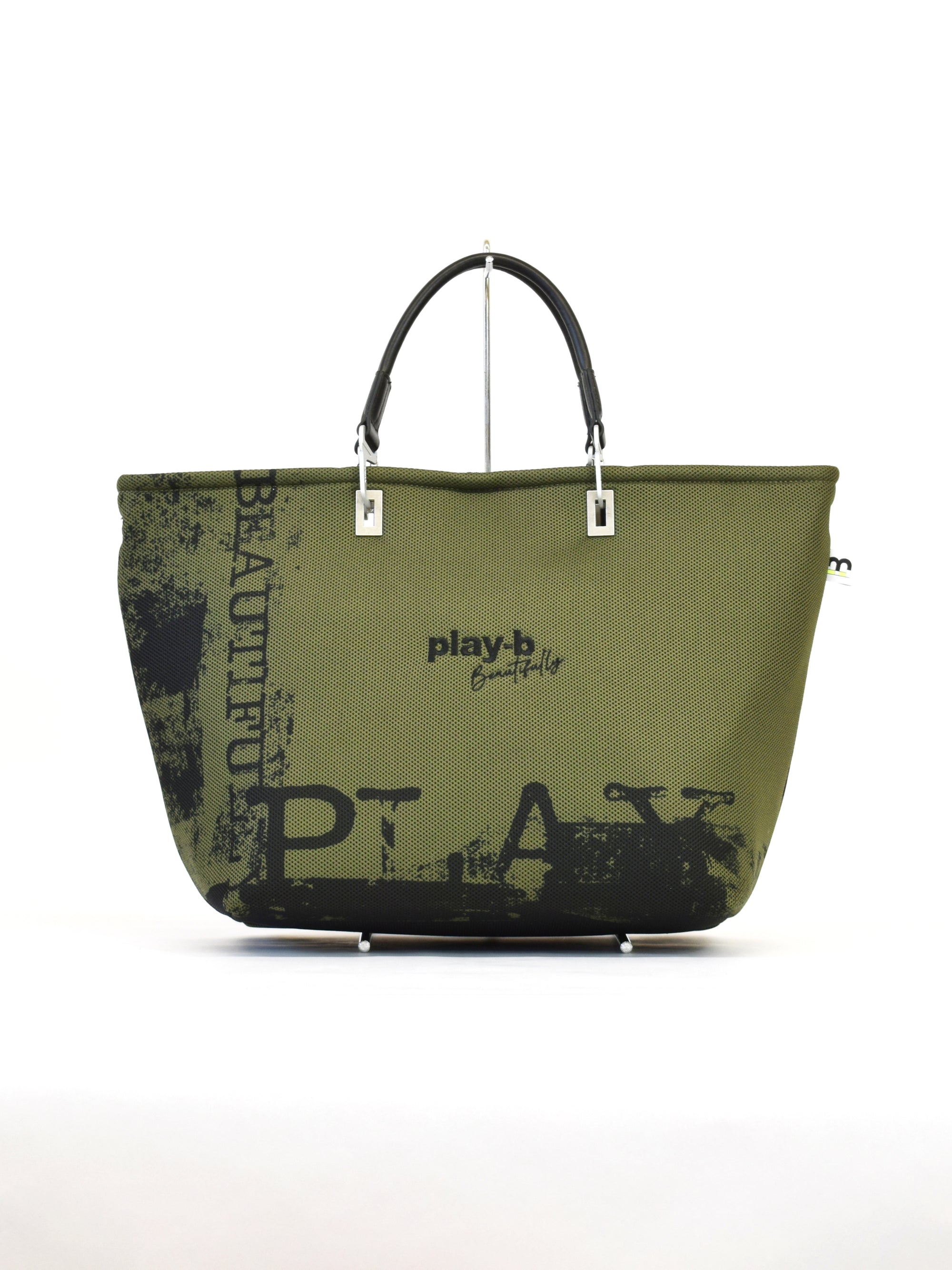 【play-beautifully】3way ハンドバッグ L Khaki