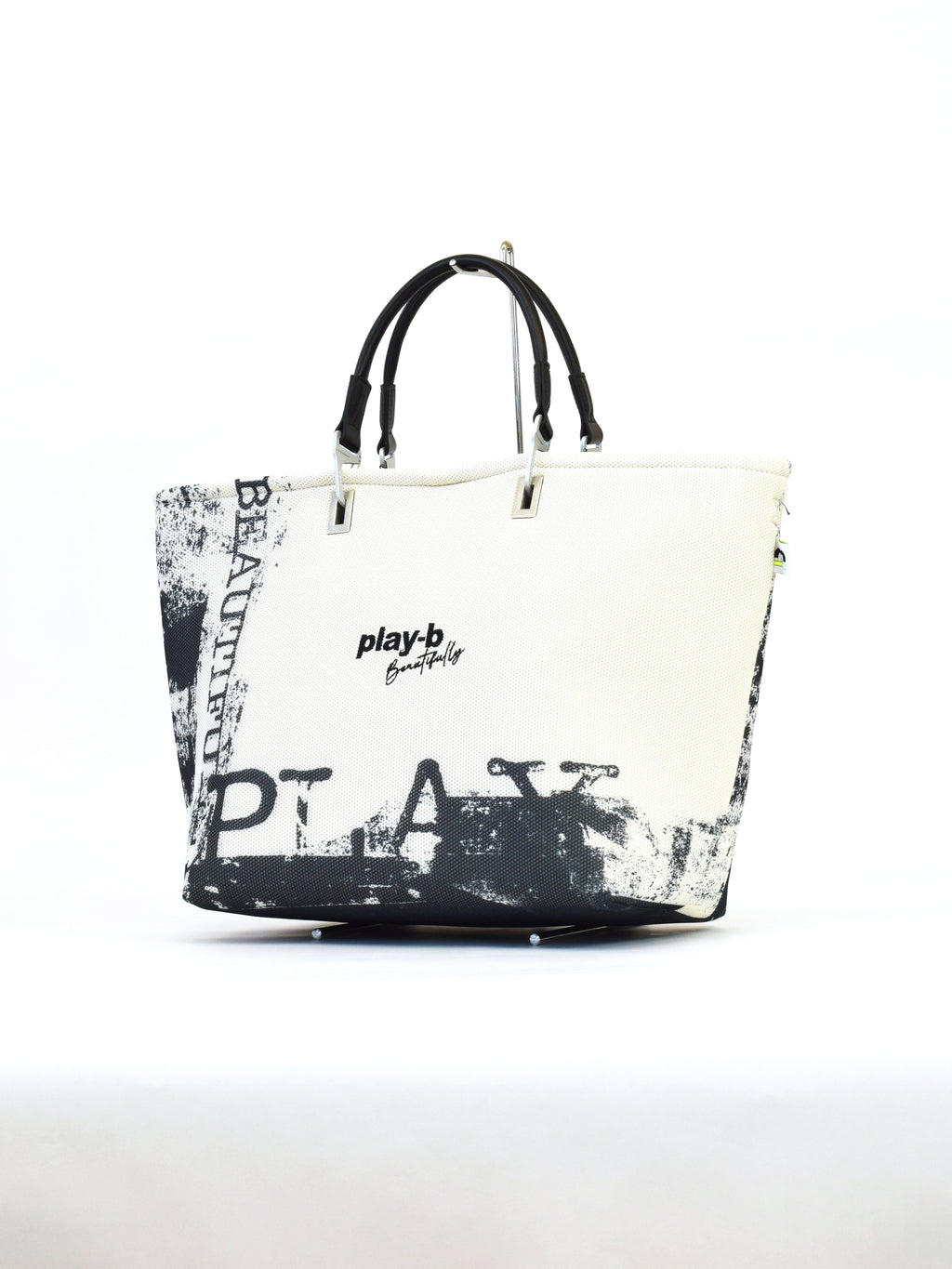 【play-beautifully】3way ハンドバッグ L Off-White