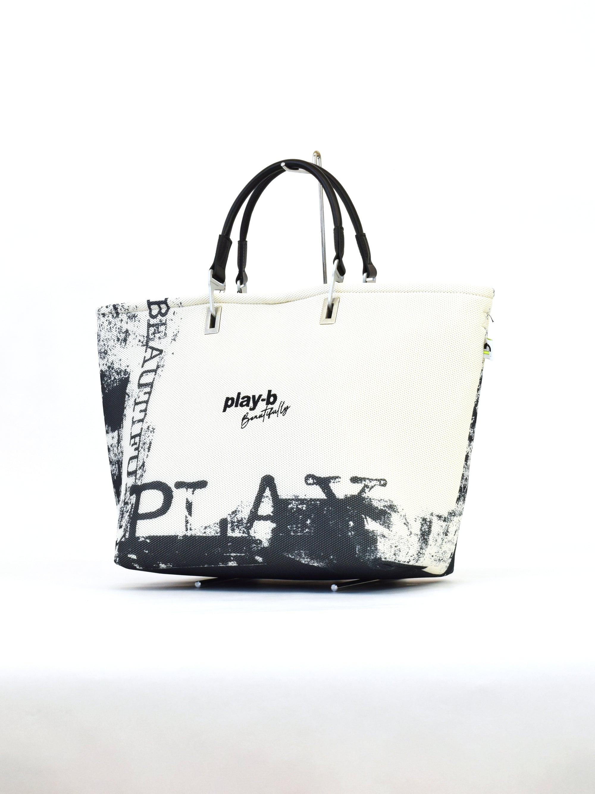 【play-beautifully】3way ハンドバッグ L Off-White