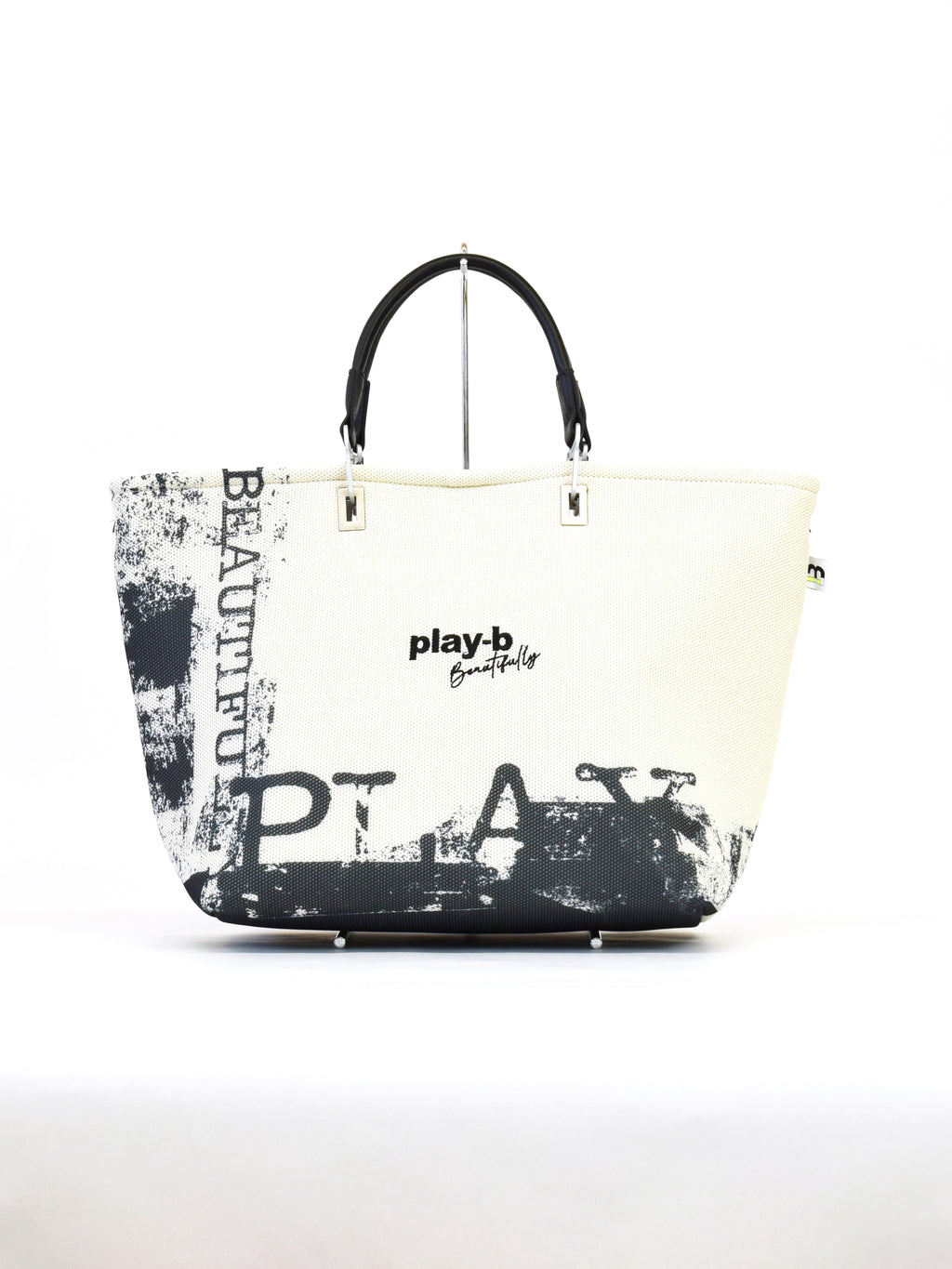 【play-beautifully】3way ハンドバッグ L Off-White
