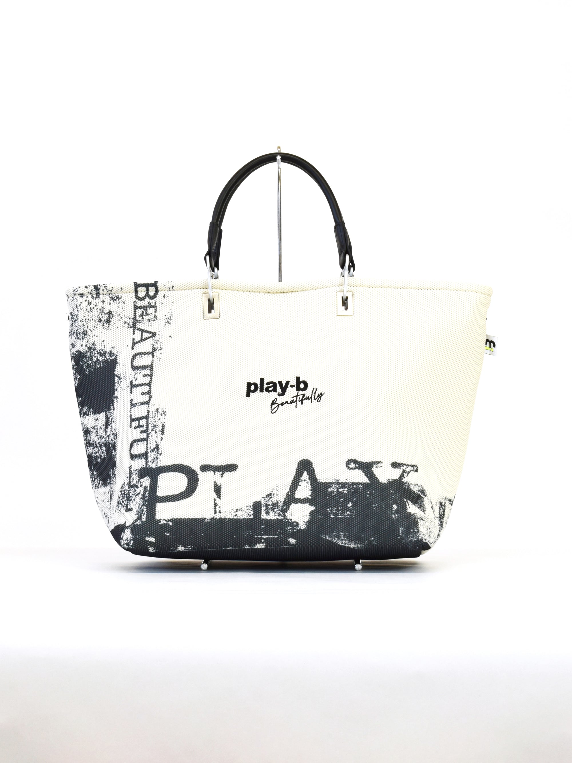 【play-beautifully】3way ハンドバッグ L Off-White