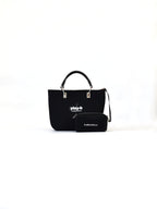 【play-b】Logo 3way ハンドバッグ M Black