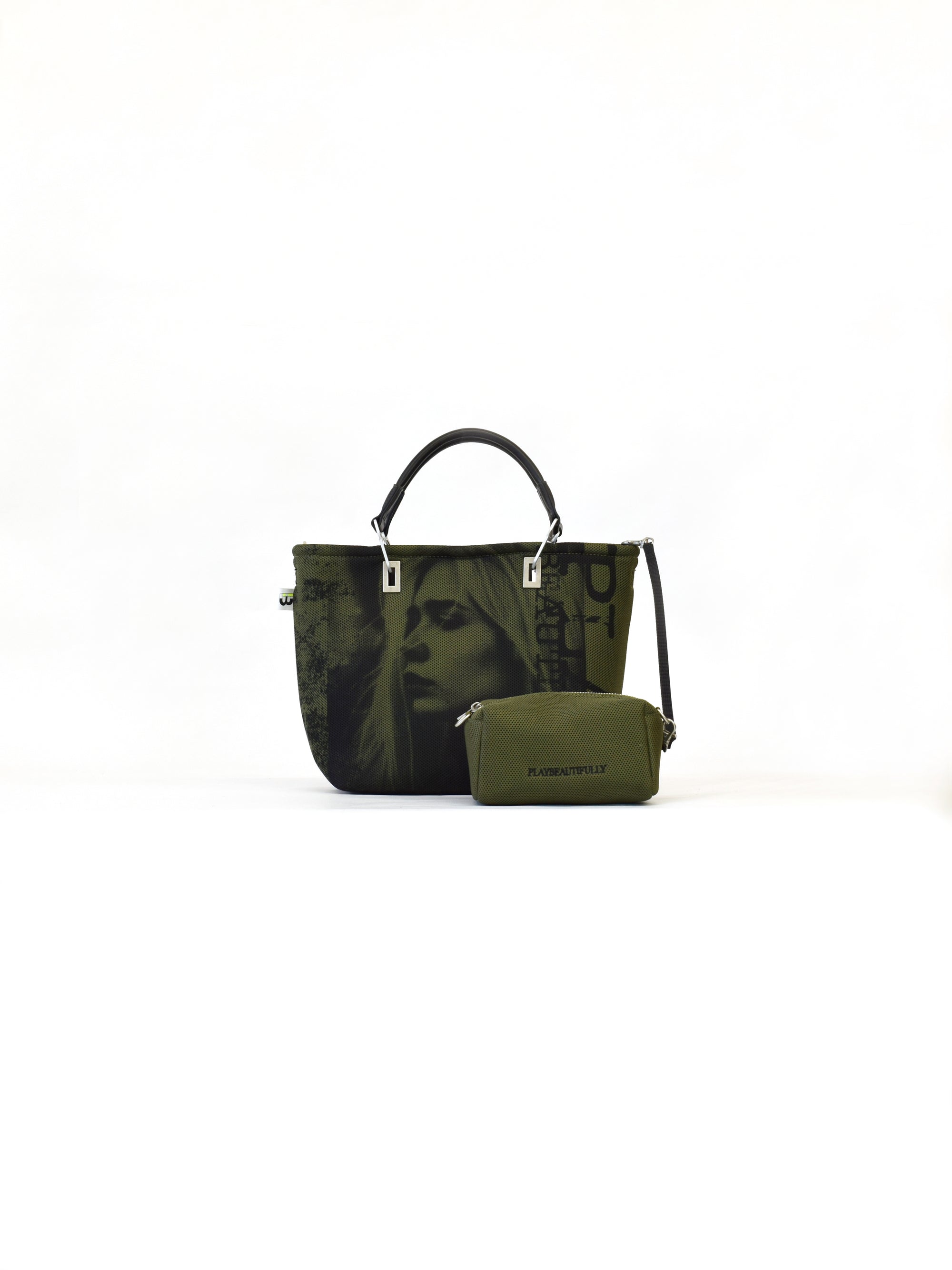 【play-beautifully】3way ハンドバッグ M Khaki