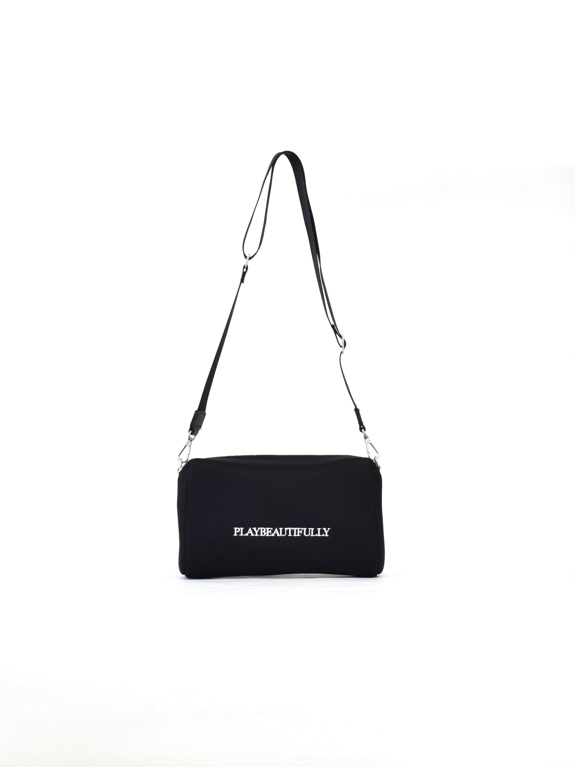 【play-b】Logo 3way ハンドバッグ L Black
