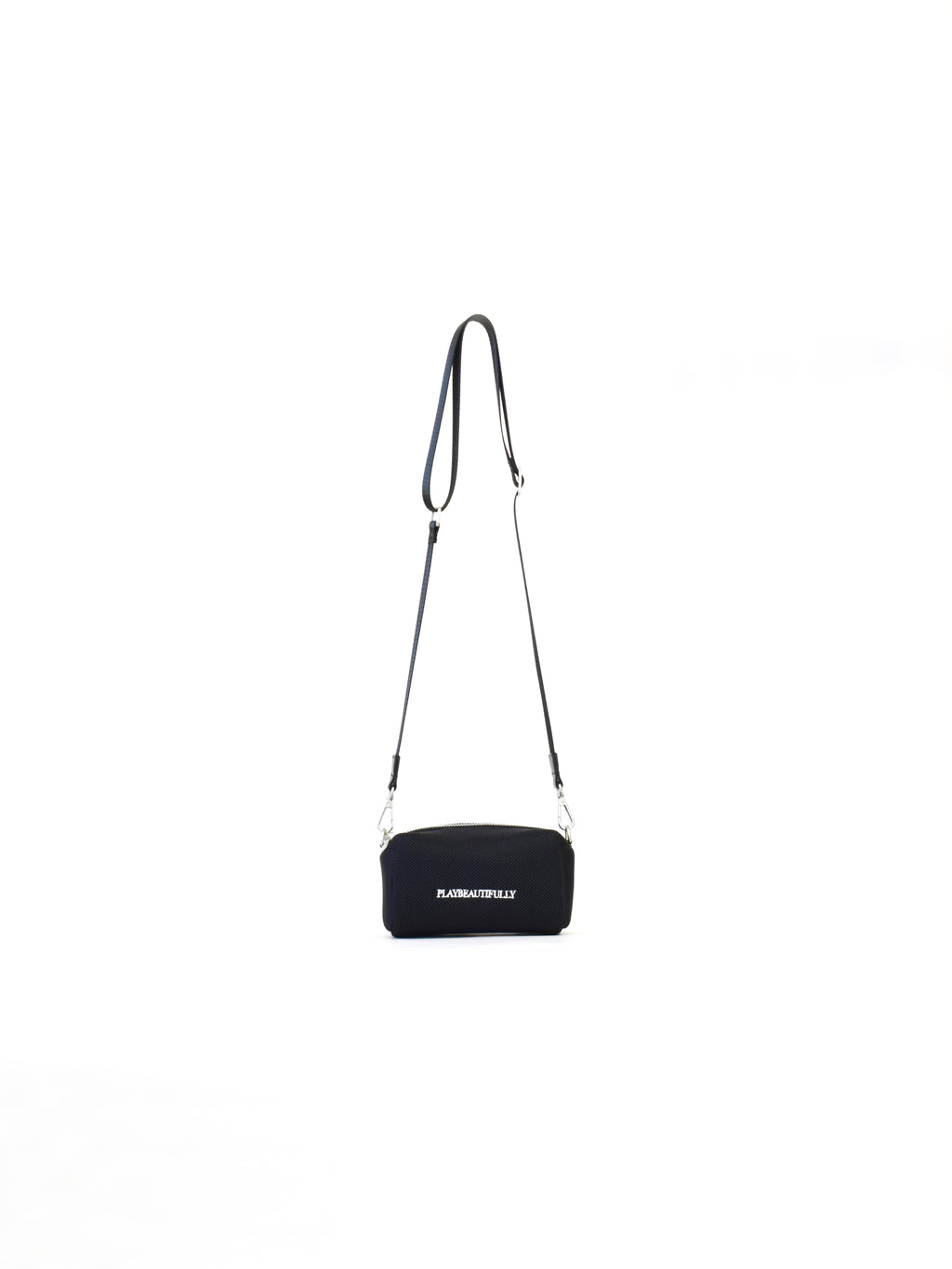 【play-b】Logo 3way ハンドバッグ M Black