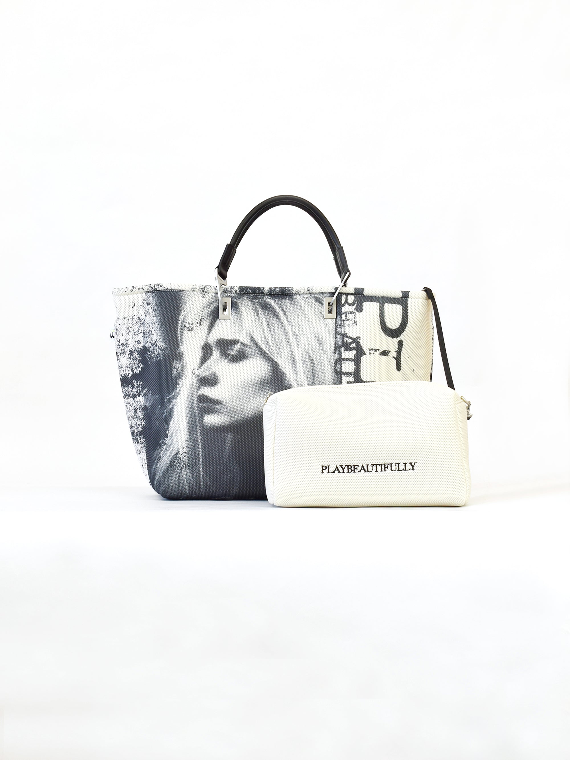 【play-beautifully】3way ハンドバッグ L Off-White