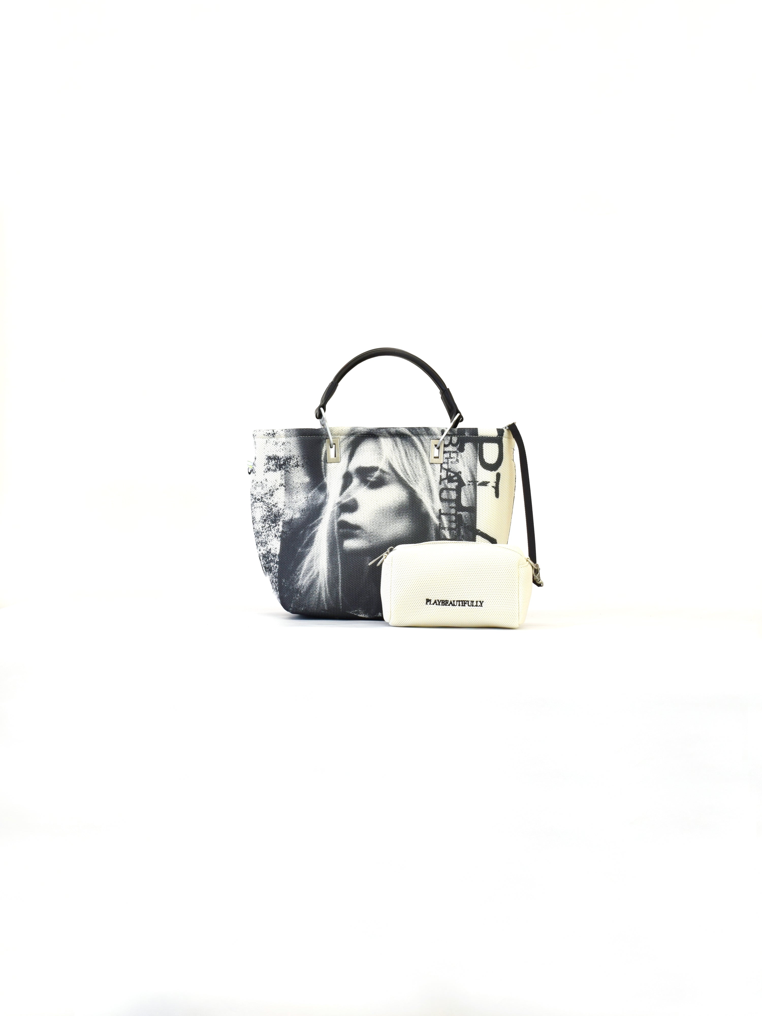 【play-beautifully】3way ハンドバッグ M Off-White