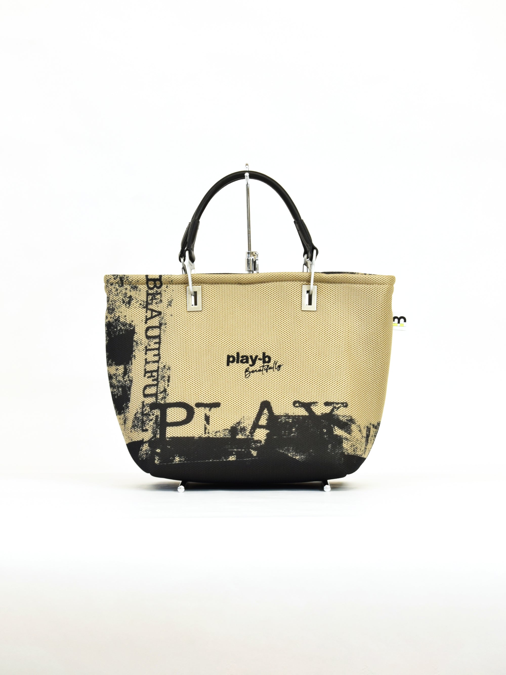 【play-beautifully】3way ハンドバッグ M Beige