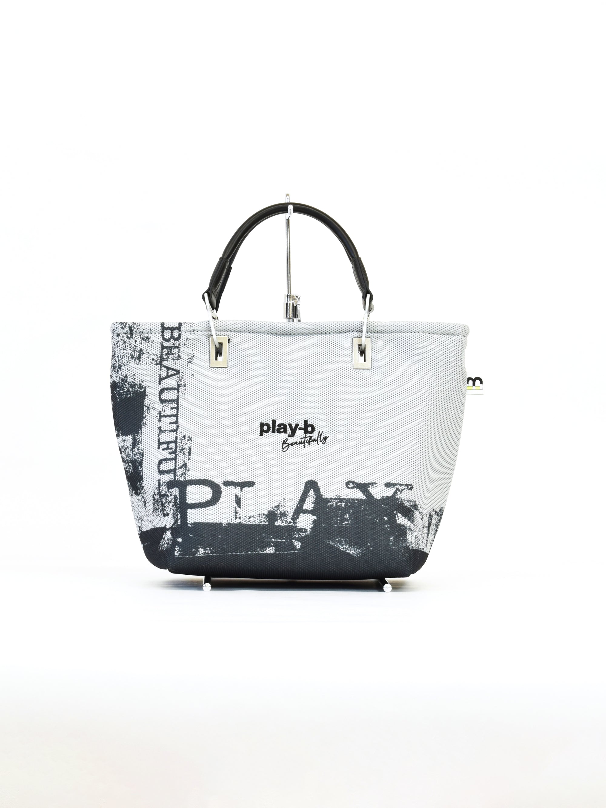 【play-beautifully】3way ハンドバッグ M Gray