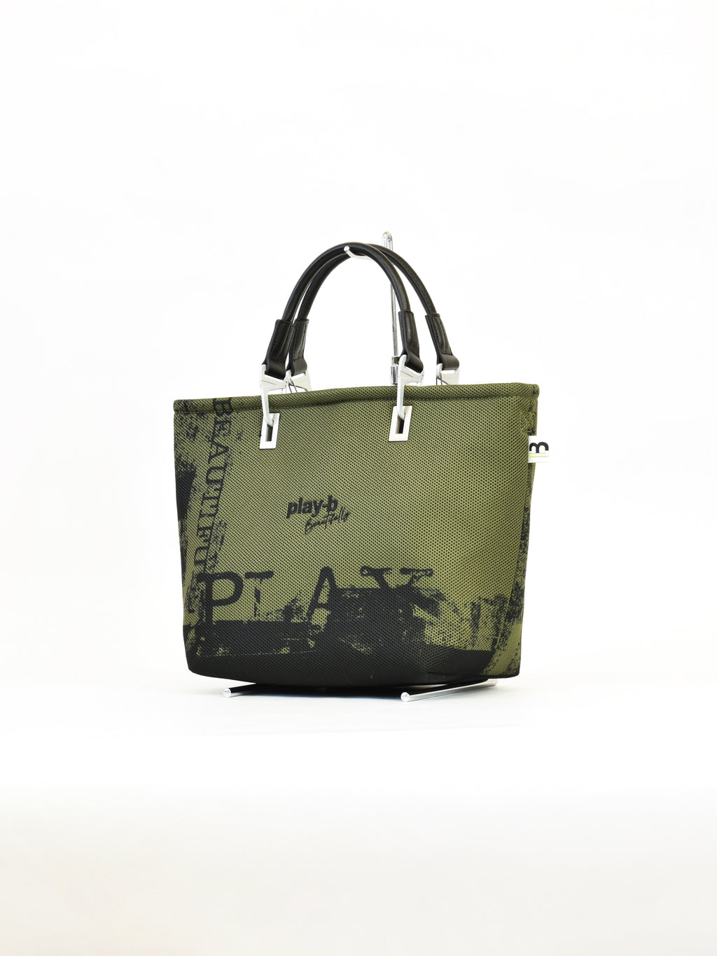 【play-beautifully】3way ハンドバッグ M Khaki