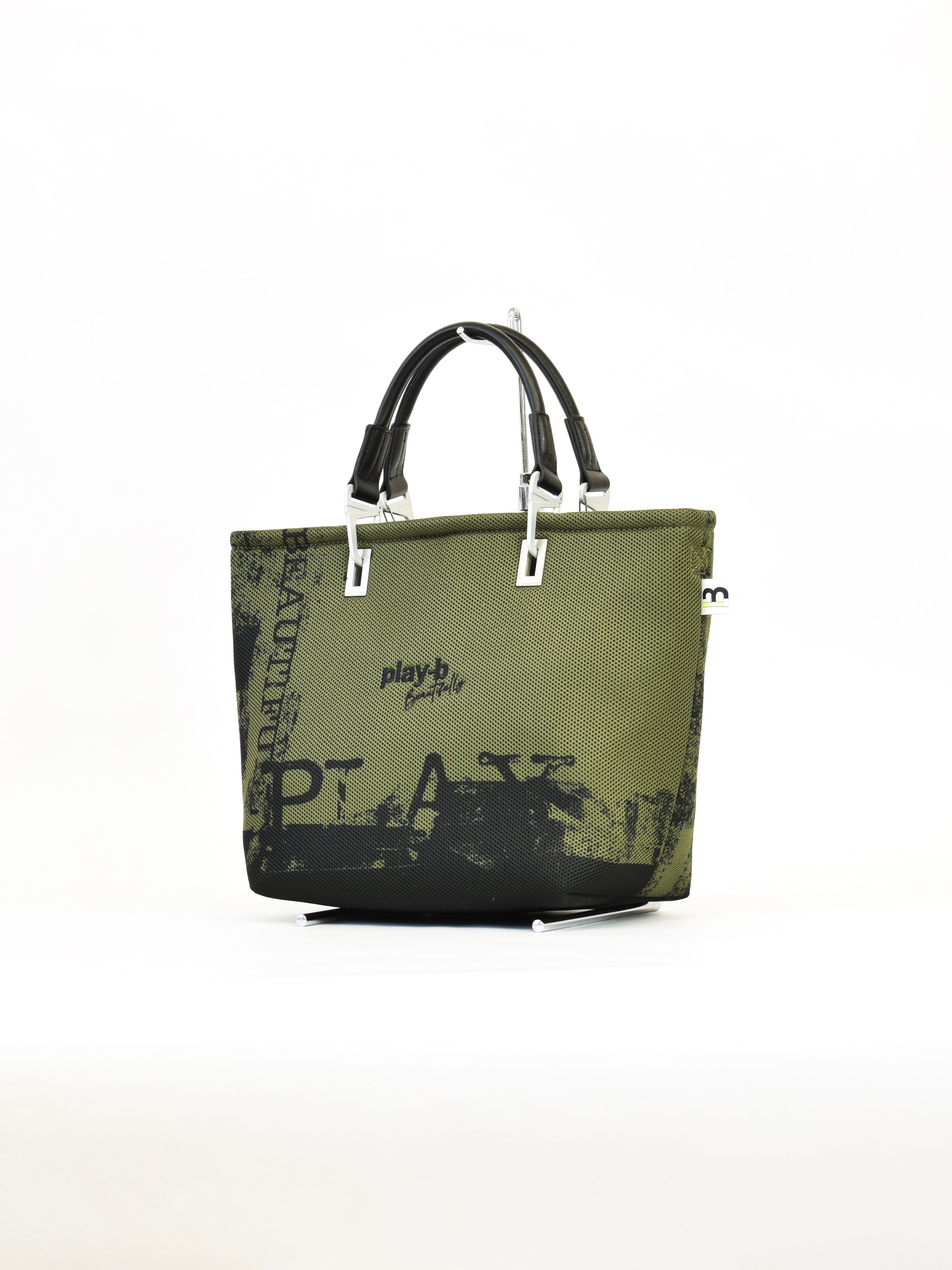 【play-beautifully】3way ハンドバッグ M Khaki