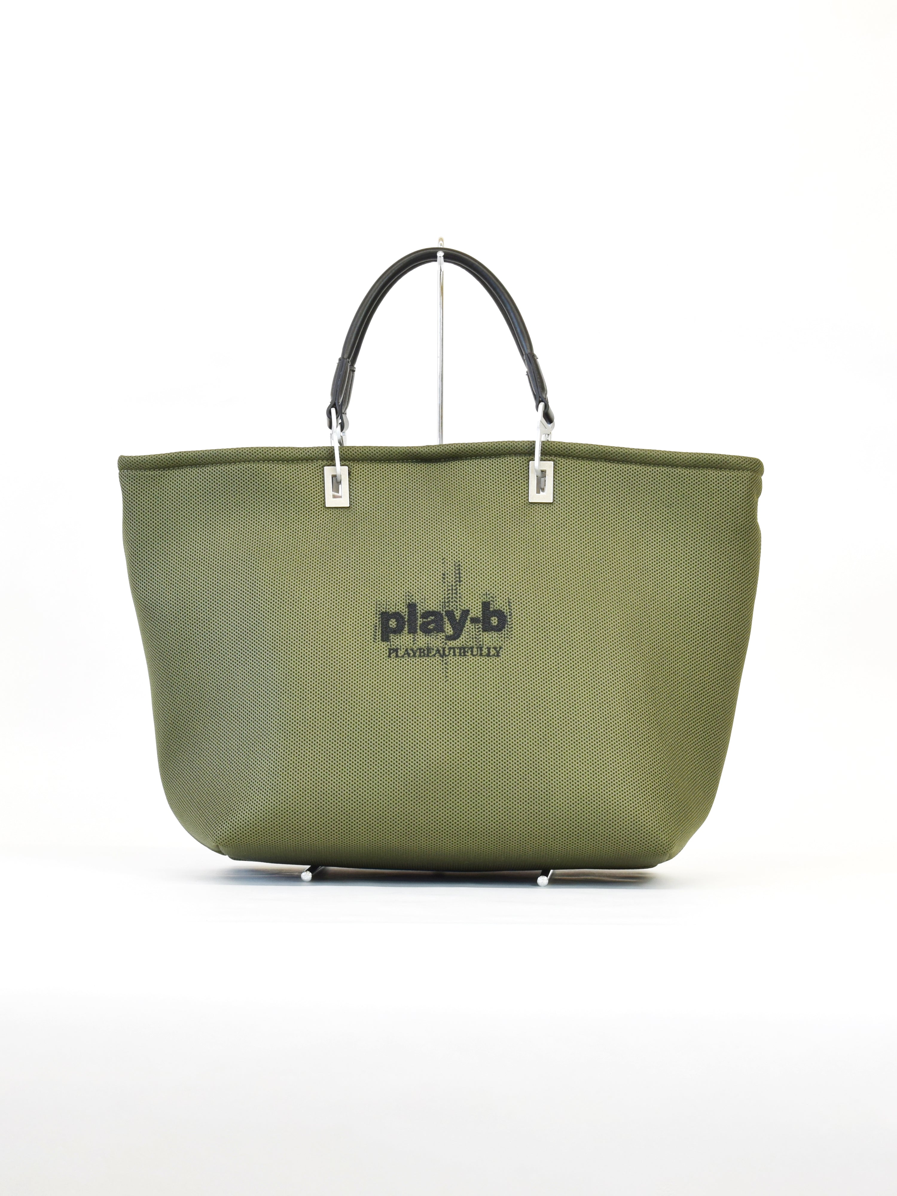 【play-b】Logo 3way ハンドバッグ L Khaki