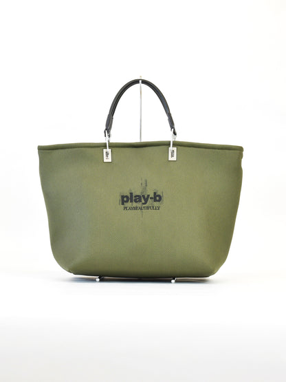 2025.7月販売開始【play-b】Logo 3way ハンドバッグ L Khaki