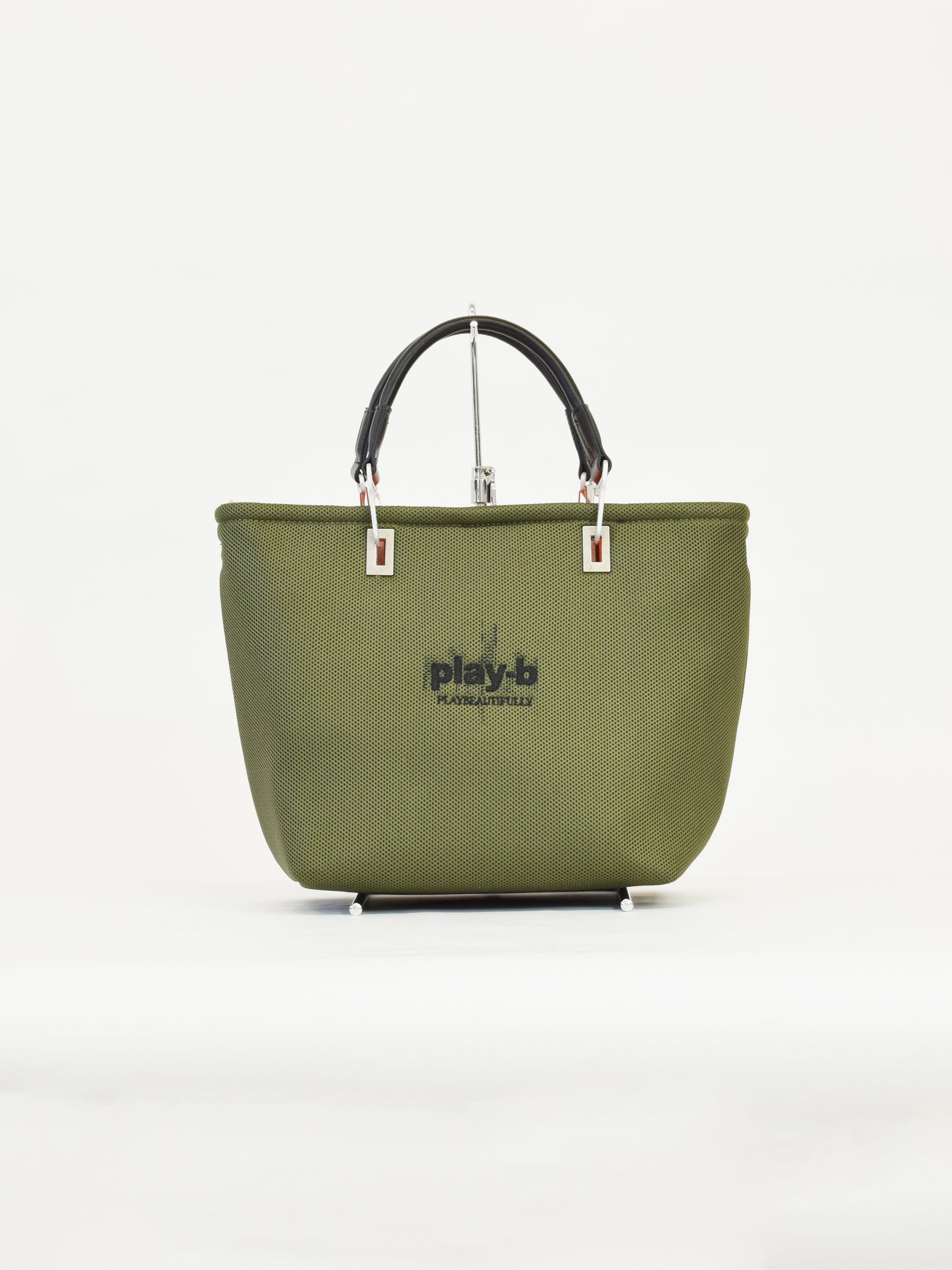 【play-b】Logo 3way ハンドバッグ M Khaki