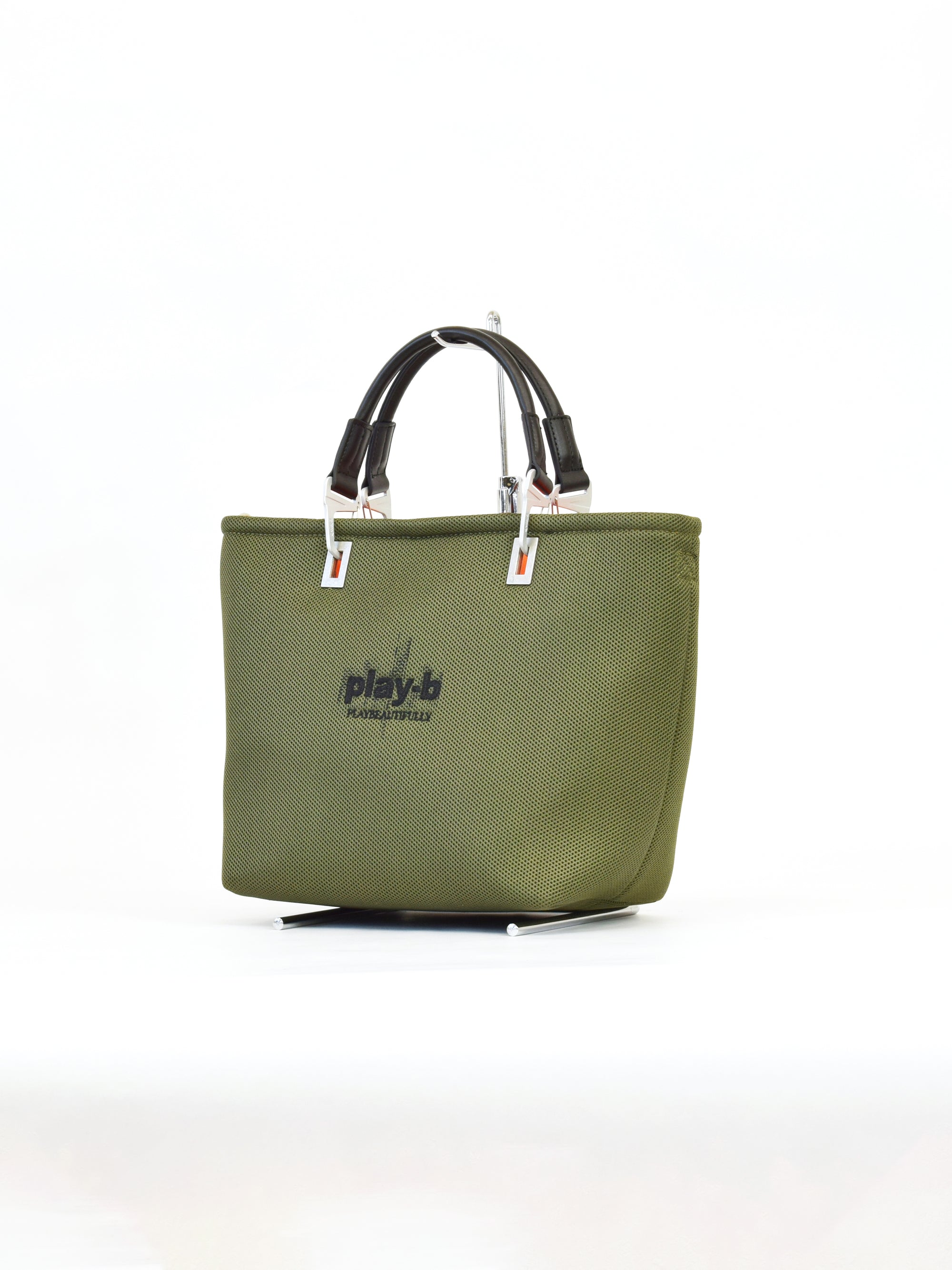 【play-b】Logo 3way ハンドバッグ M Khaki