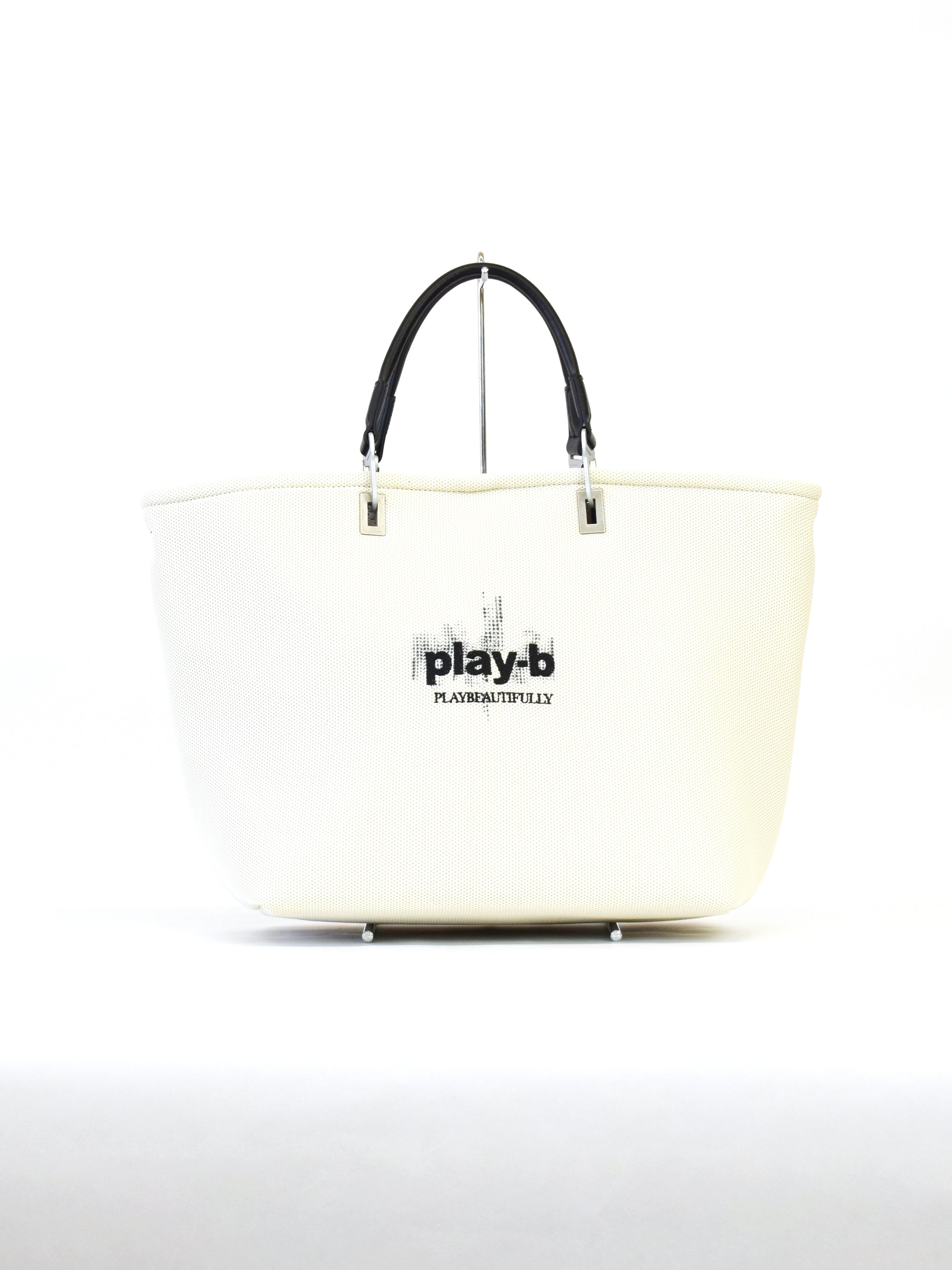 【play-b】Logo 3way ハンドバッグ L Off-White