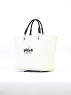 【play-b】Logo 3way ハンドバッグ L Off-White
