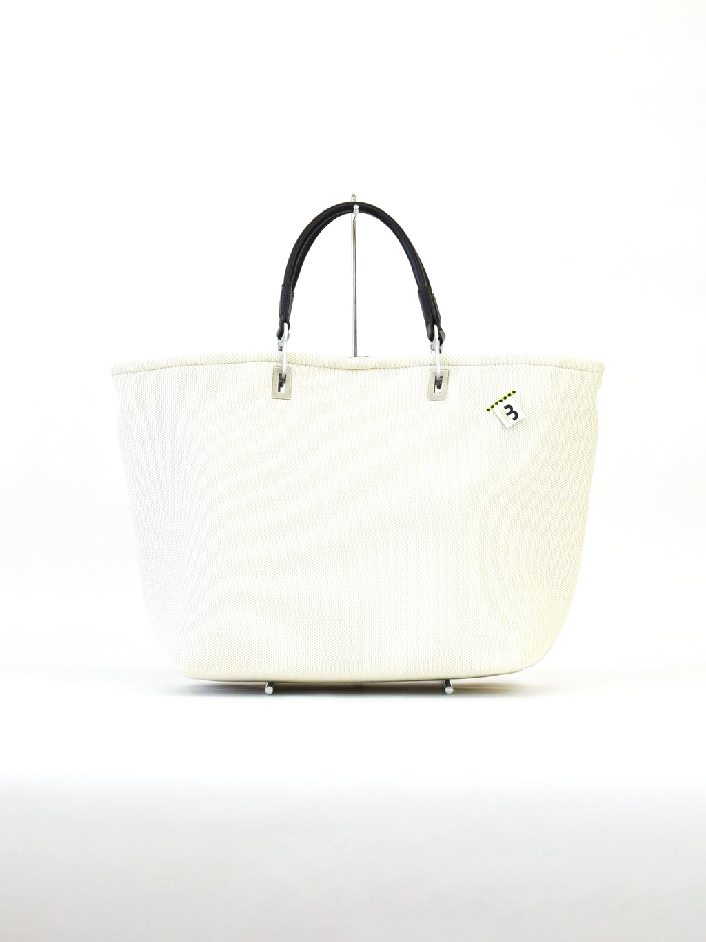 【play-b】Logo 3way ハンドバッグ L Off-White