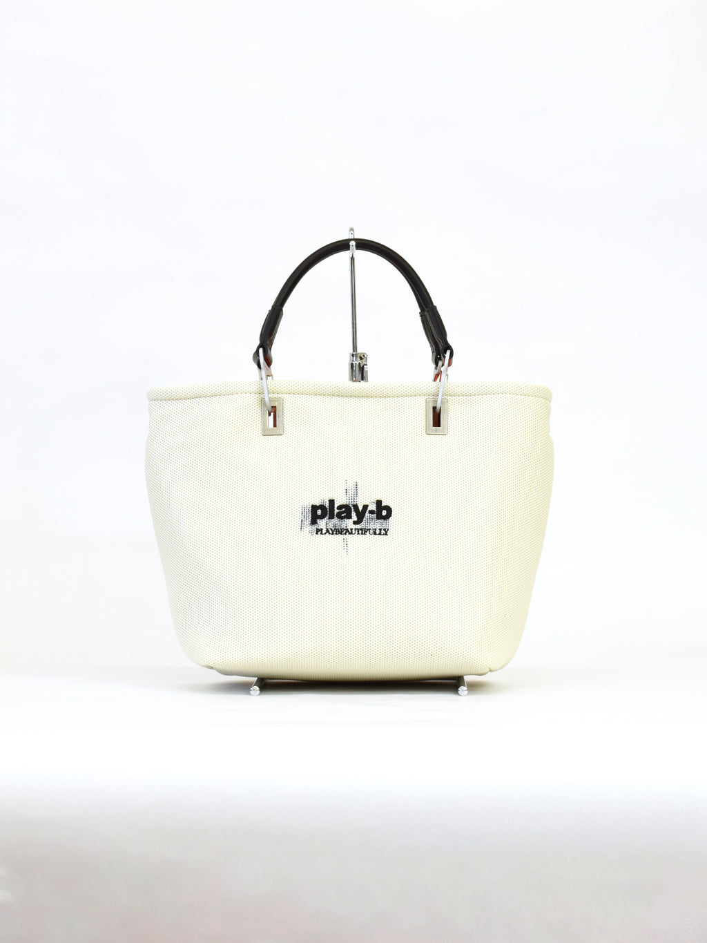 【play-b】Logo 3way ハンドバッグ M Off-White