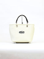 【play-b】Logo 3way ハンドバッグ M Off-White