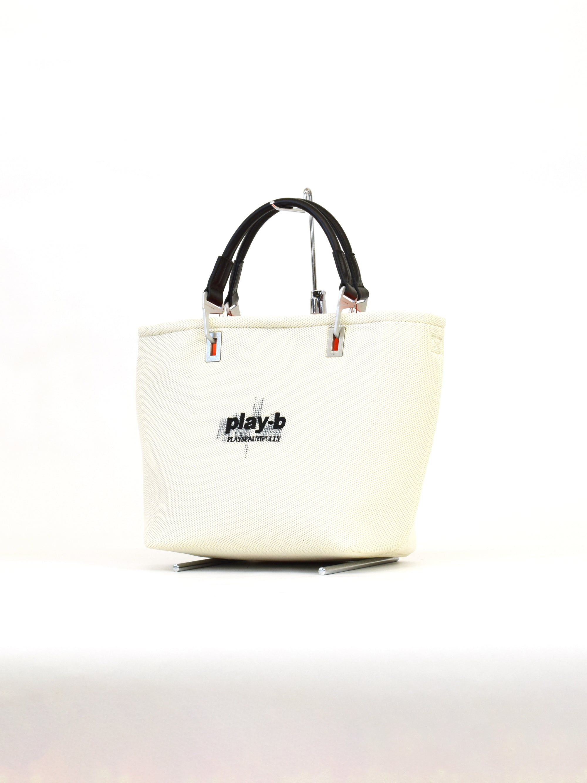 【play-b】Logo 3way ハンドバッグ M Off-White
