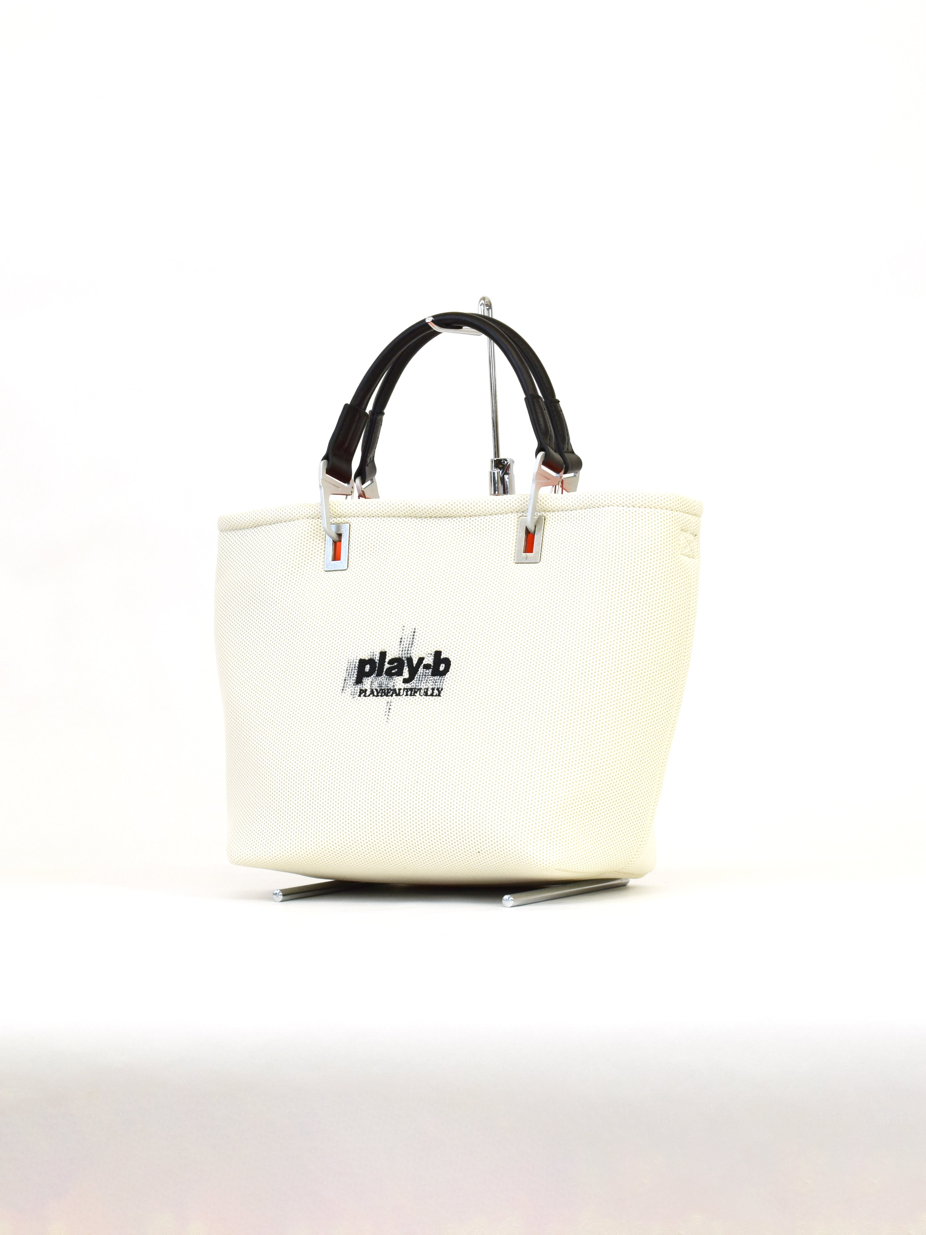 【play-b】Logo 3way ハンドバッグ M Off-White